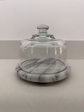Vintage Marble & Glass Butter