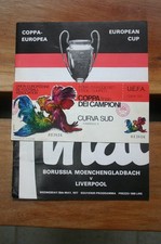 Borussia Moenchengladbach v Liverpool 1977 European Cup Final Programme+Ticket