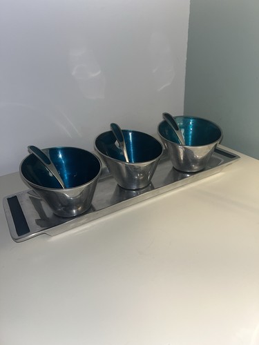 Aqua oval condiment - condiment, with
