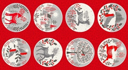 Makower scandi 2020 circles - makower,