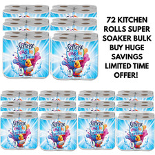 72 Kitchen Towels 2-Ply 3,600 Sheets Softesse Cuddle Super Soaker Bulk Pack ??