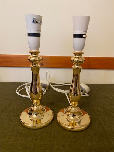 Pair table lamp base bedside - pair,