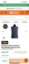 Snickers Polartec Fleese Vest