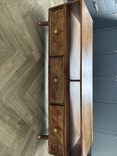 Dark mango wood stand - tv,