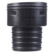 ADS 0362AA Polyethylene Black Push Fit Slip Clay Adapter 3 Dia. x 5 L in.
