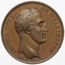 English Army Passes the Pyrenees Medal 1813 by N. Brenet for Mudie  Eimer 1034