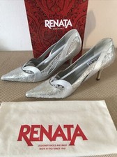 Renata Woman’s Shoes, RRP £145, size UK 3.5, EU 36.5, Sets Argento, Heels 3”
