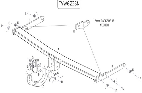 Towtrust swan neck automotive - towtrust,