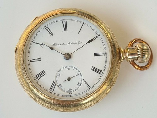 Pocket watch hampden very good - hampden,
