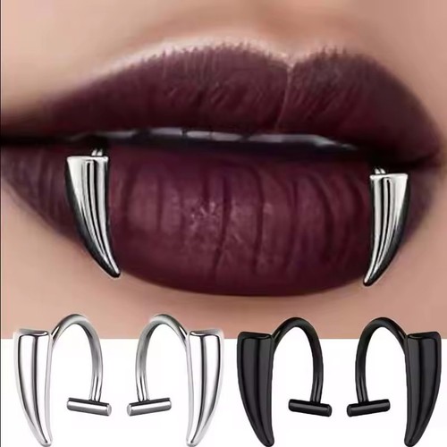 Gothic vampire teeth - teeth, lip