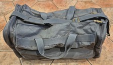 VINTAGE CARLTON GREY HOLDALL SPORTS BAG WEEKEND BAG WITH SHOULDER STRAP