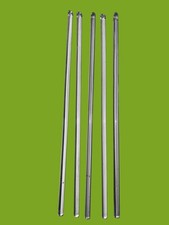5 Solid Clear Glass Rod Chandelier Replacement Parts-rare-↨- 260 mm , Ø-5.62 mm