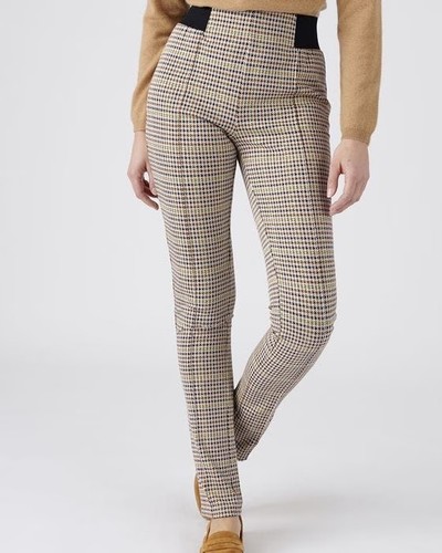 Damart yellow check knitted - damart,