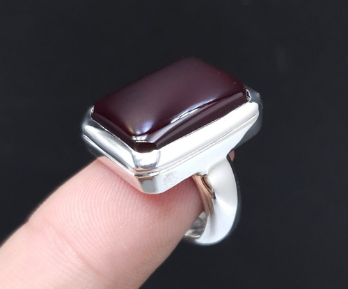 Sterling silver ring deep - ring,,