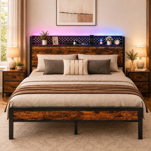 4ft6 double bed frame with - 4ft6,