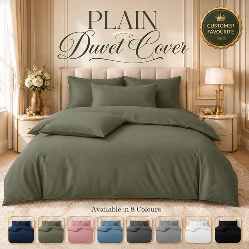 Plain duvet quilt cover with - quilt,