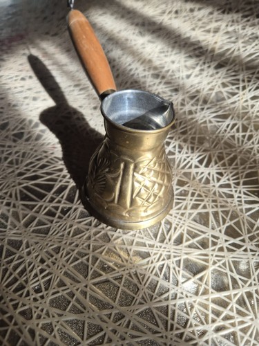 Vintage brass turkish coffee - brass,