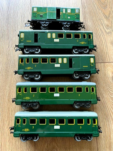Vintage tin french hornby - tin,