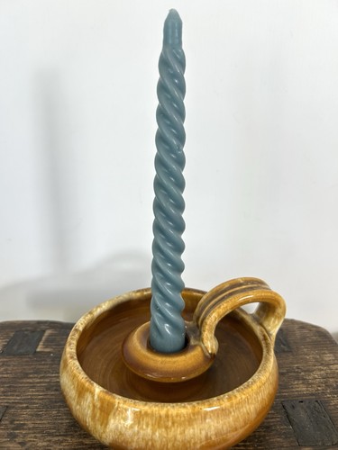 Vintage studio pottery candle - studio,