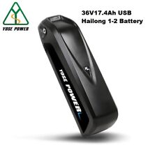 36V17.4Ah Down Tube Electric Bicycle Hailong I-2  Li-ion Battery Lockable USB