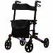 Deluxe Fold Flat Rollator Four Wheel Walker Height Adjustable Purple