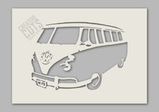 VW Camper Stencil Retro Design