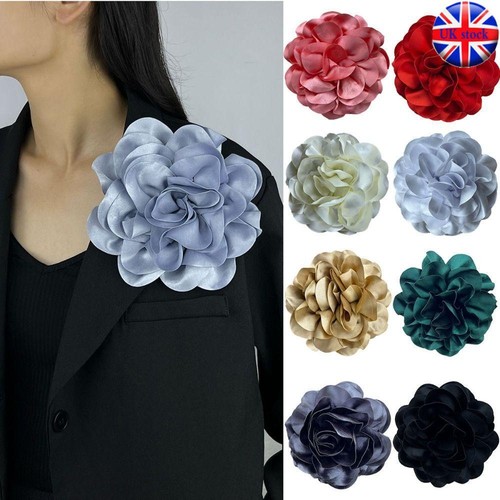 Large flower lapel pin 19cm - flower,