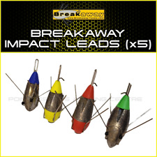 BREAKAWAY IMPACT LEADS - ALL SIZES (x5) - NEW - SEA FISHING WEIGHTS