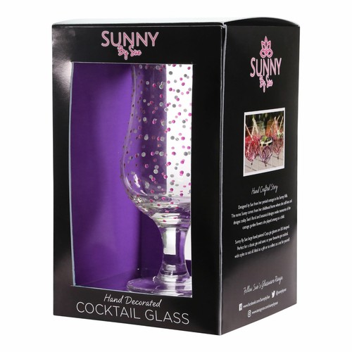 Sunny sue purple dots - by,