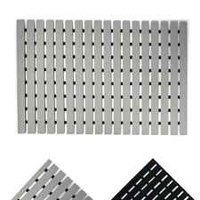 PVC Duckboard Grey Black Anti Slip Shower Mat Door Mat Indoor Outdoor Bath Mat