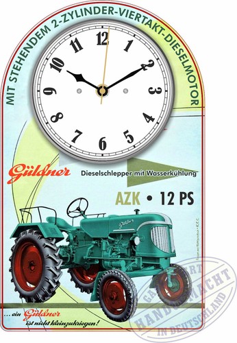 Vintage tractor wall clock - wall,