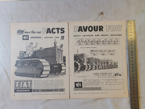 Fiat crawler wheel tractor - fiat, &