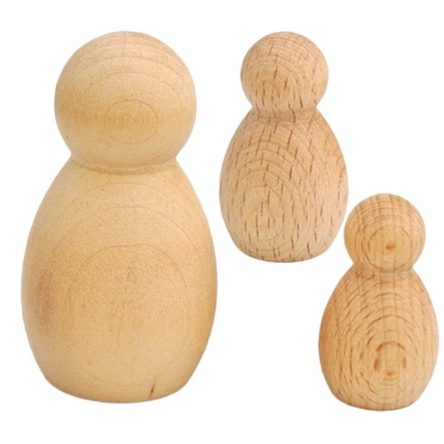 2pcs blank wooden peg - 2pcs,