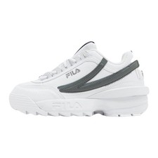 FILA Disruptor II Womens Trainers White Gunmatel Size. UK. 4