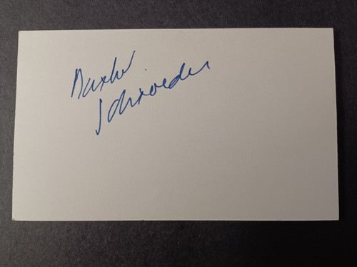 Barbet schroeder signed index - schroeder,
