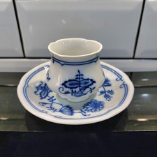 Leander 1946 Blue Onion China Boheme Karlsbader Zwiebelmuster Cup/Pot & Saucer