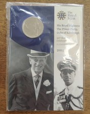 Prince Philip 90th Birthday £5 Five Pound Coin Royal Mint Sealed 2011