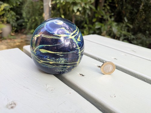 Mdina glass paperweight signed - paperweight,