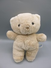 Vintage Mothercare Small Teddy Bear Soft Plush Toy Brown Rattle 8" 0844