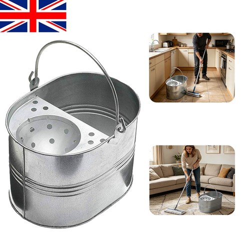 13l large metal mop bucket - 13l,