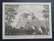 Antique 1786 print - Edinburgh
