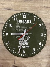HIMARS Rocket Nose Cone Cap Military Wall Clock - UKRAINE War Collectible 2022