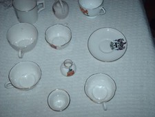 10 vintage G.H.Goss crested