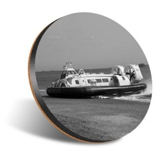 1 x Round 12cm Coaster - BW -