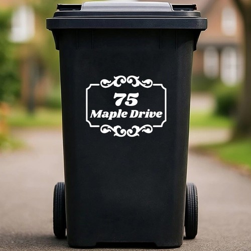 Custom wheelie bin - custom, stickers,3x