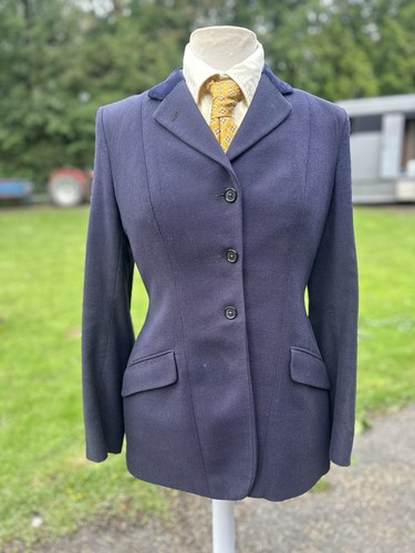Ladies navy wool show hunt - ladies,