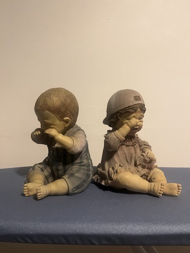 Vintage crying baby pair - crying,