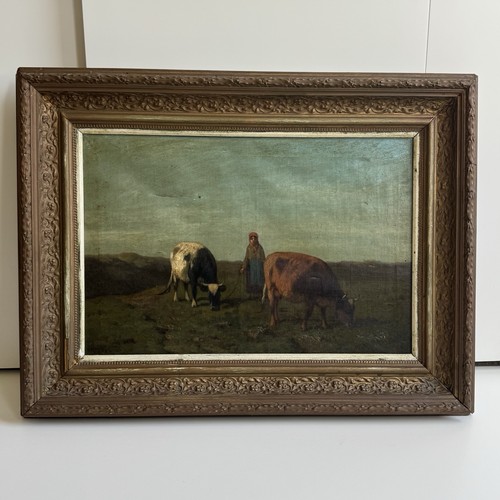 Oil painting grazing - oil, “grazing