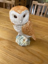 Rare Beswick Barn Owl 1046 (Closed Tail Feather) -Vintage New -Original Sticker