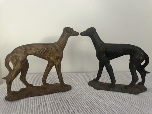 Antique cast iron greyhound - cast, /